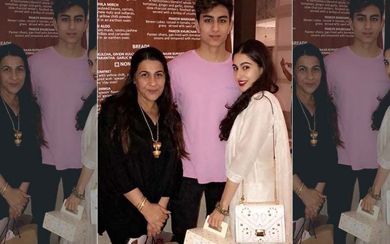 Sara Ali Khan Steps Out With Mother Amrita Singh And Brother Ibrahim Ali Khan; Wins Hearts With THIS Sweet Gesture-WATCH