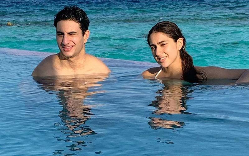 Sara Ali Khan And Ibrahim Switch From Sweet To Serious In A Matter Of Seconds; Siblings Bring In 2020 In Maldives - Pics Inside