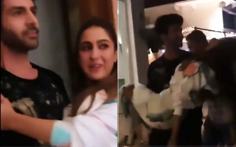 Love Aaj Kal Promotions: Kartik Aaryan Effortlessly Carries Sara Ali Khan In His Arms, We’re Swooning- VIDEO