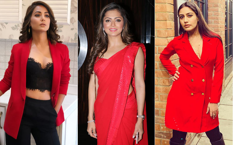 Drashti Dhami, Surbhi Chandna, Hina Khan Go Red. Who's The Hottest You Said?