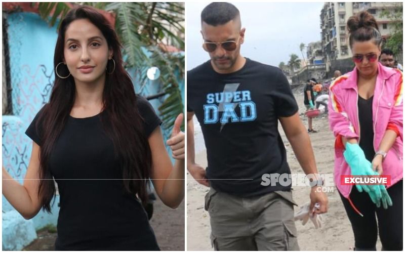 Nora Fatehi DISAPPEARS Without Informing Event Organiser As Ex-Boyfriend, Angad Bedi Arrives With Neha Dhupia- EXCLUSIVE