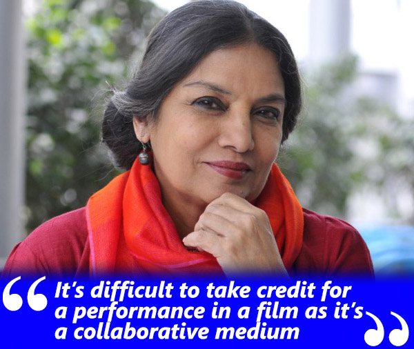 shabana azmi spotboye salaam exclusive interview with khalid mohamed talking about films being a collaborative effort of the entire team