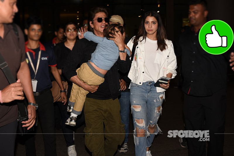 shah rukh khan and anushka sharma at the airport