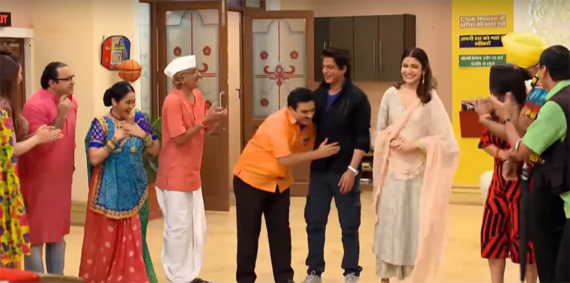 shah rukh khan and anushka sharma on taarak mehta ka ooltah chashmah