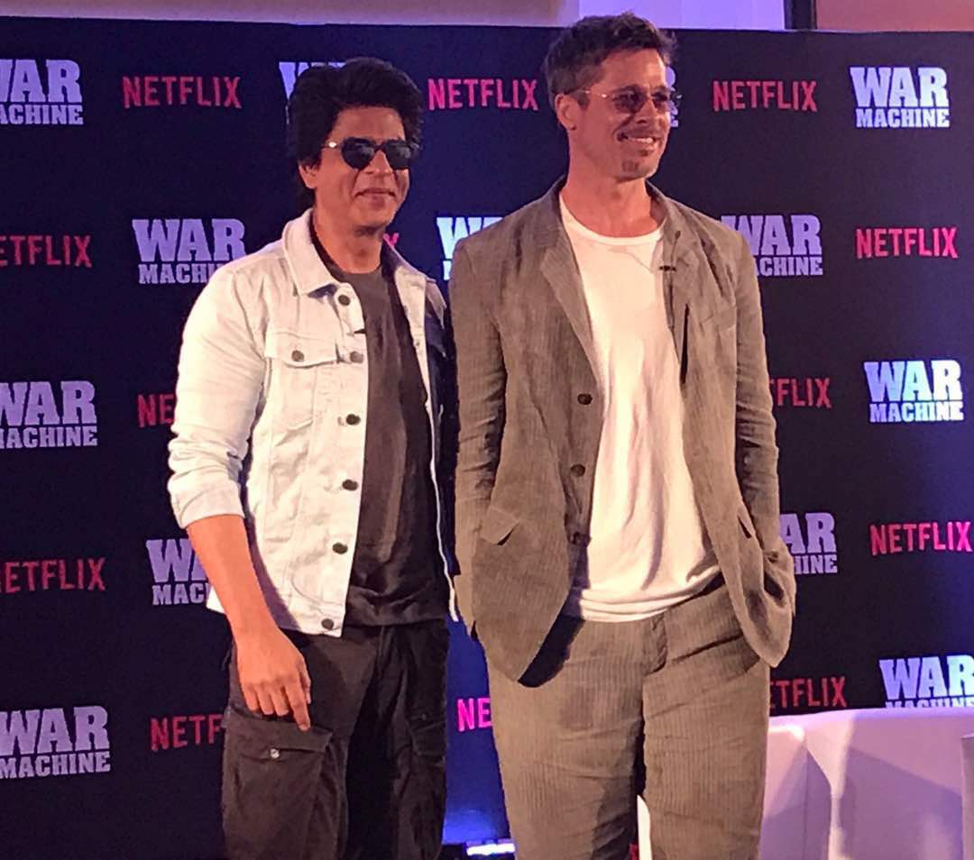 shah rukh khan and brad pitt promotion