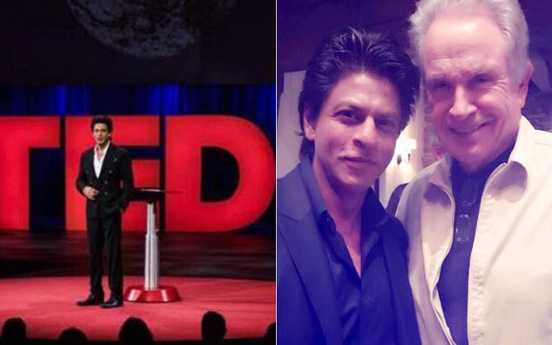Shah Rukh Khan Charms All At Ted Talks, Meets Hollywood Icon Warren Beatty