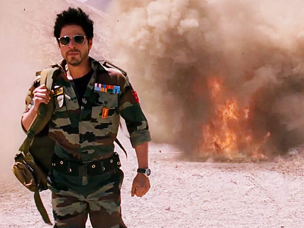 shah rukh khan in a still from jab tak hai jaan