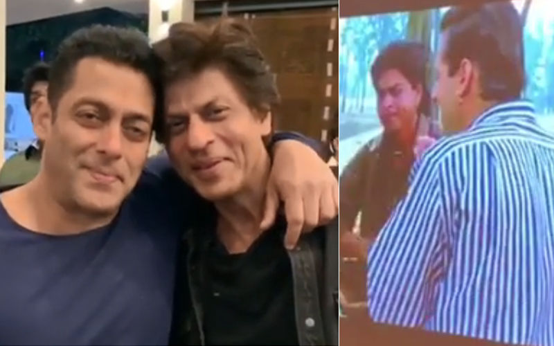 Shah Rukh Khan-Salman Khan Relive Old Days, Watch Karan Arjun Together – Video Alert!