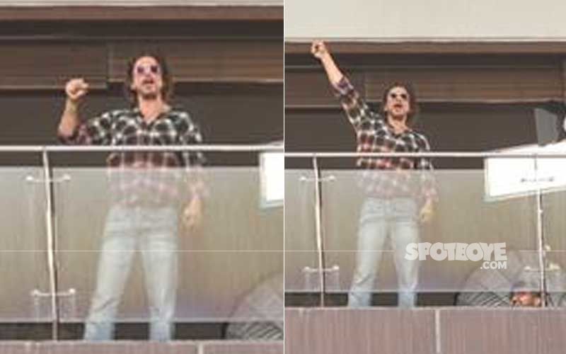 Shah Rukh Khan Works From Home Under Lockdown; Gets Snapped Shooting In Mannat's Balcony- VIDEO