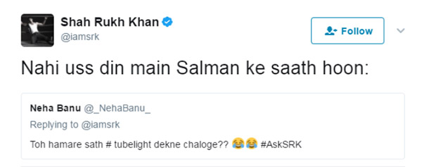 shah rukh khan tweet 1
