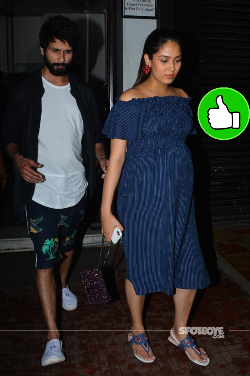 shahid kapoor and mira rajput snapped post dinner