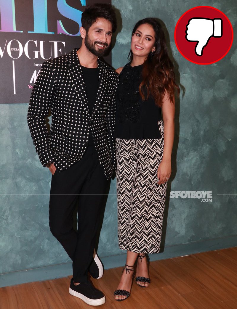 shahid kapoor and mira rajput spotted at the vogue s bff event