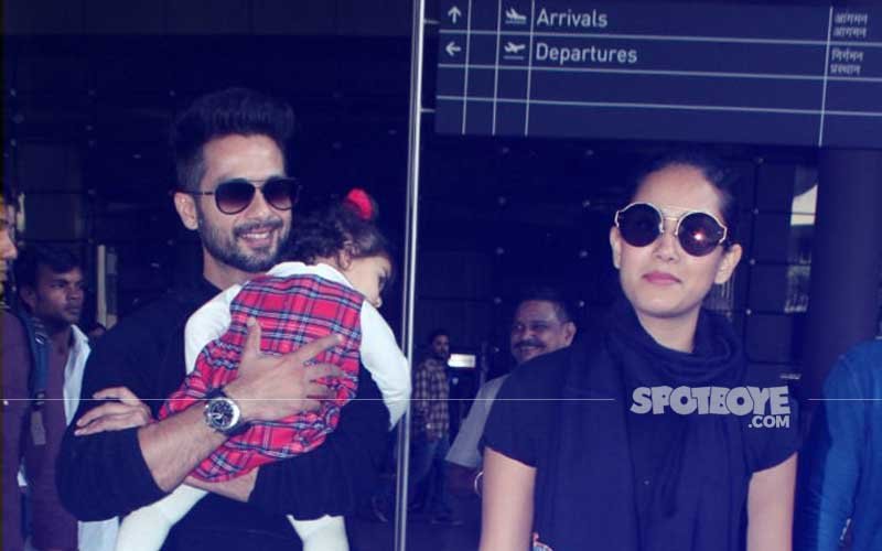 Black Is Back: Shahid Kapoor, Mira Rajput's Airport Fashion