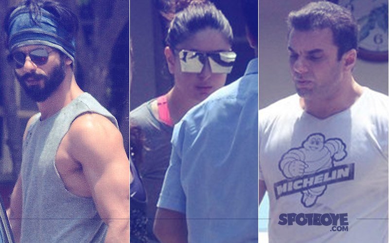 Shahid Kapoor, Kareena Kapoor, Sohail Khan Snapped Post Their Workout