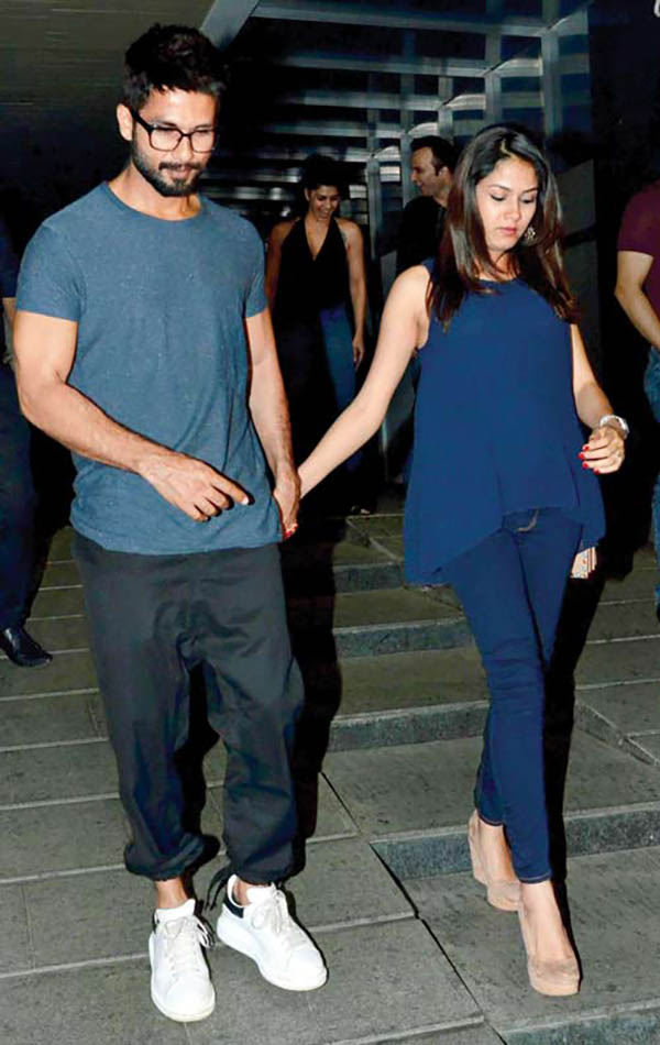 shahid kapoor on a dinner date with mira rajput