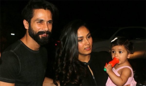 shahid kapoor with mira rajput and misha shahid kapoor with mira rajput and misha