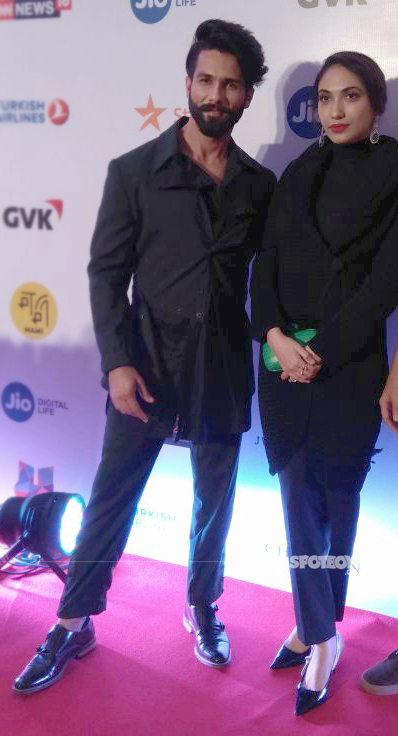 shahid kapoor with prerna arora at mami film festival