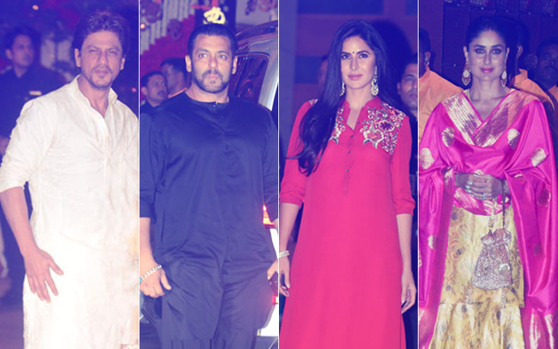 Ambani Ganpati 2018 Celebrations: Shah Rukh Khan, Salman Khan, Katrina Kaif, Kareena Kapoor Khan Seek Bappa’s Blessing