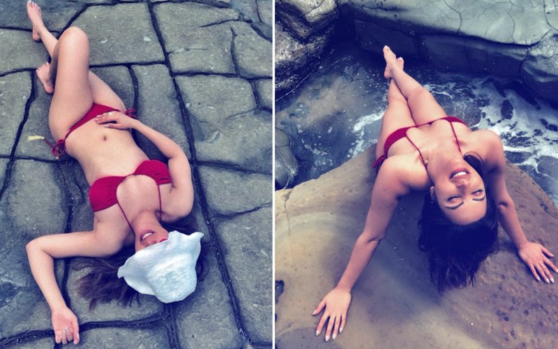 Shama Sikander Is Oh-So-Droolworthy In A Red Hot Bikini!