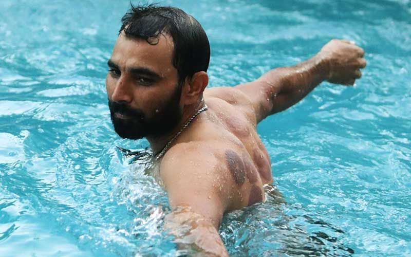 IPL 2020: Kings XI Punjab’s Mohammad Shami's Pictures From The Pool Giving Glimpses Of Marks From Cupping Session Call For Attention