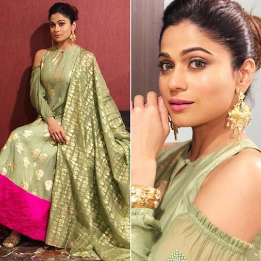 shamita shetty snapped in a traditional avatar