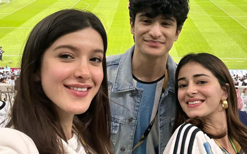 Shanaya Kapoor Enjoys FIFA World Cup 2022 Semi Final Game With Brother Jahaan and BFF Ananya Panday; Trolls Say, ‘Tum Logo Ko Football Samjta Bhi Hai?’