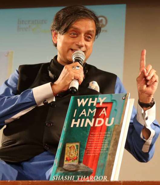 shashi tharoor at his book launch