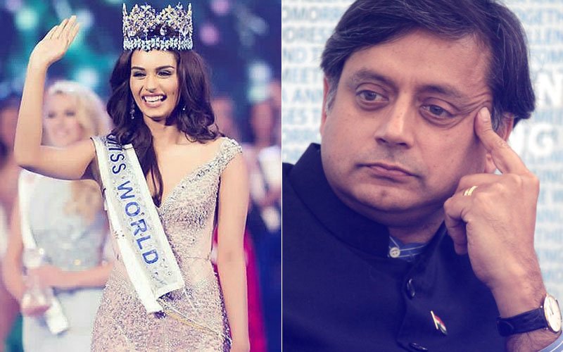 Manushi Chillar REACTS To Shashi Tharoor’s Tweet; Politician APLOGISES
