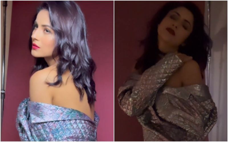 Shehnaaz Gill Goes BRALESS As She Poses In Backless Grey Top; Fans Say, ‘Like A Diamond Precious And Rare’