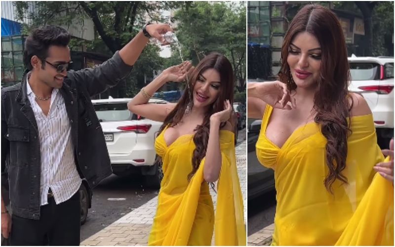 Sherlyn Chopra Mercilessly TROLLED For Making Men Pour Water On Her; Netizens Say, ‘She Behaves Like A Stripper’- Watch VIRAL Video