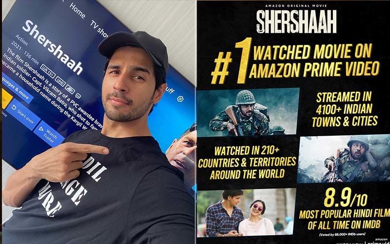 Sidharth Malhotra's Shershaah Is Listed As The Most Watched Movie On Amazon Prime Video, With IMDb Rating Of 8.9
