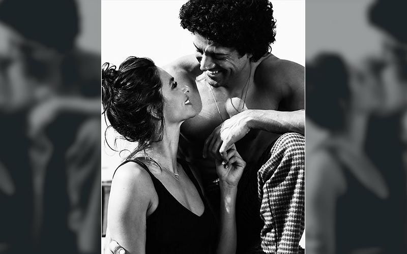 A Monokini-Clad Shibani Dandekar Turns Muse For BF Farhan Akhtar Before She Takes A Dip In The Water – Video