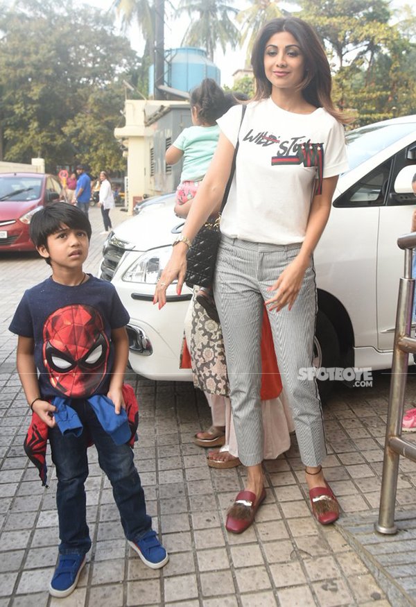 shilpa shetty with her son