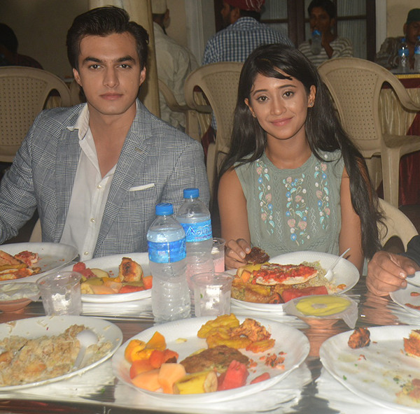 shivangi joshi with mohsin khan at iftar