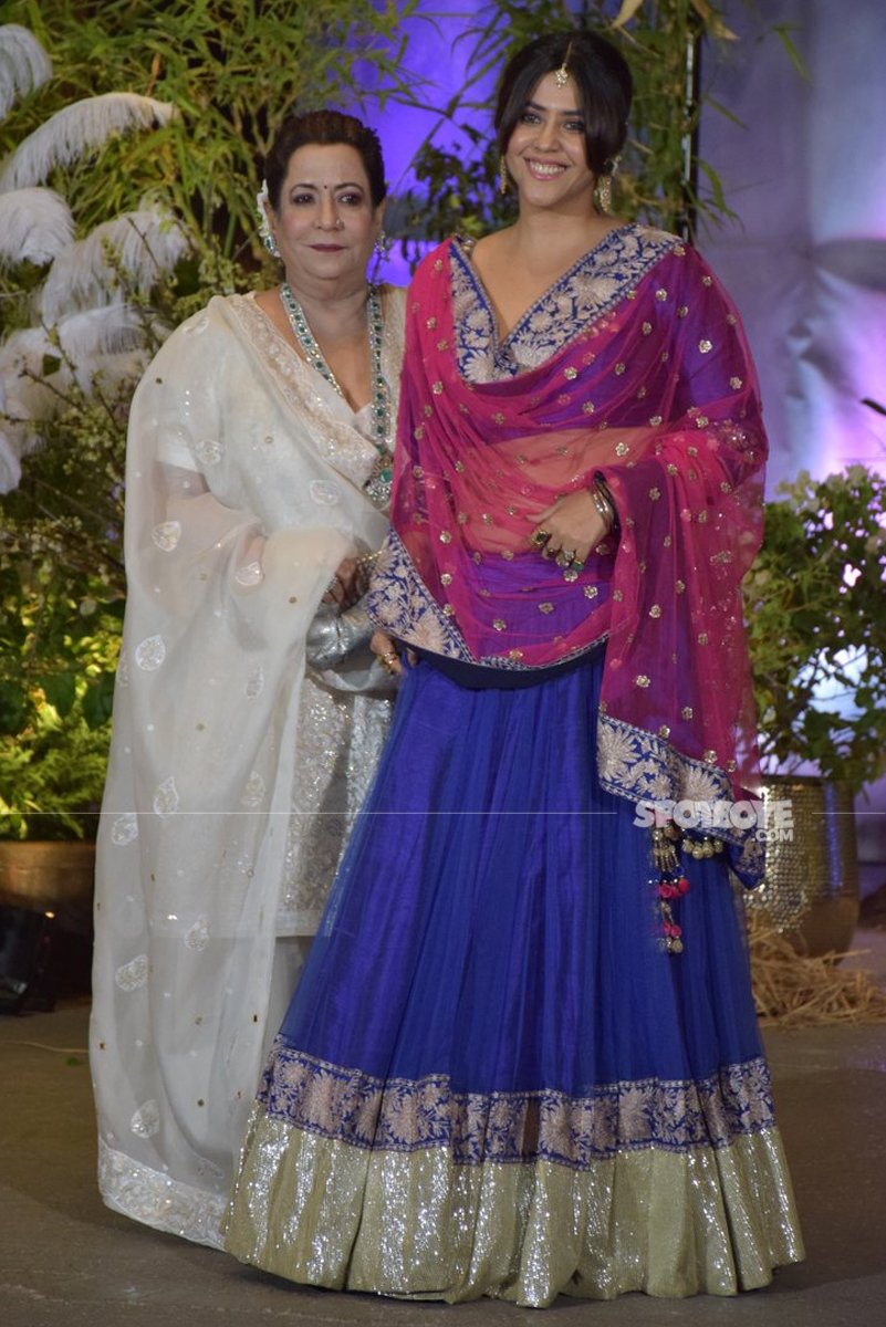 shobha kapoor and ekta kapoor at sonam kapoor wedding reception