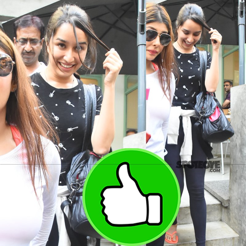 shraddha kapoor snapped post lunch at kitchen garden