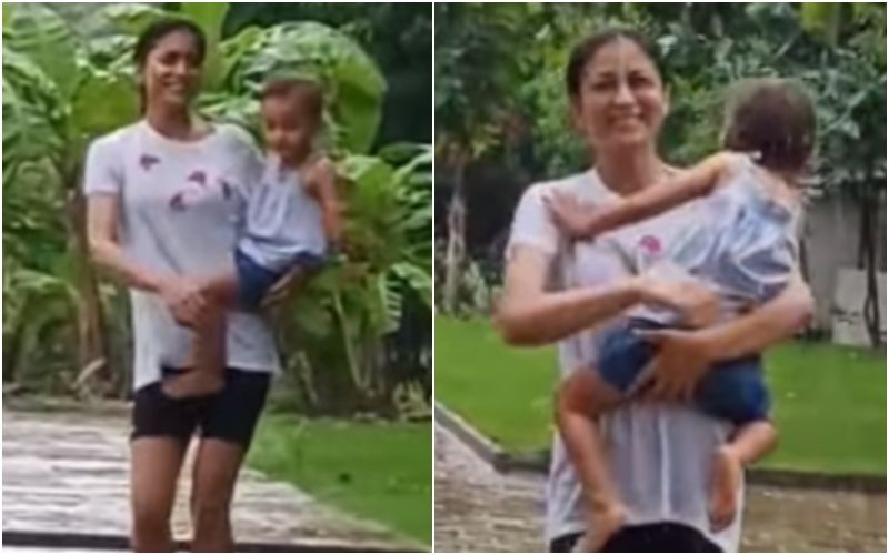 Shriya Saran Dances In The Rain With Her 2-Year-Old Daughter Radha; Fans Say, ‘This Is Real Enjoyment’- WATCH