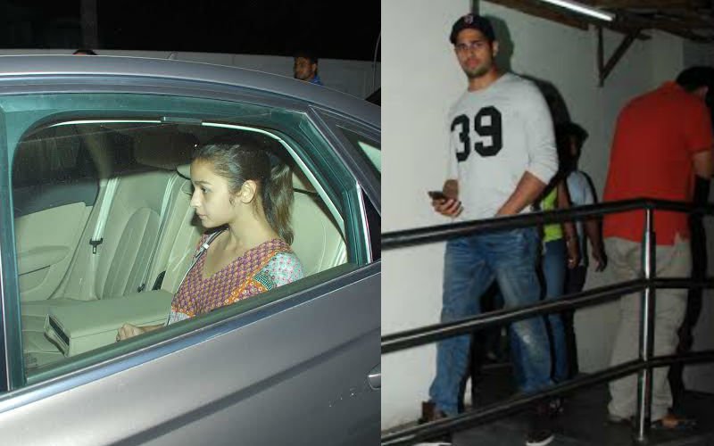 Alia's Movie Date With Sidharth