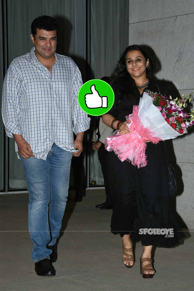 siddharth roy kapur vidya balan snapped post her birthday celebration