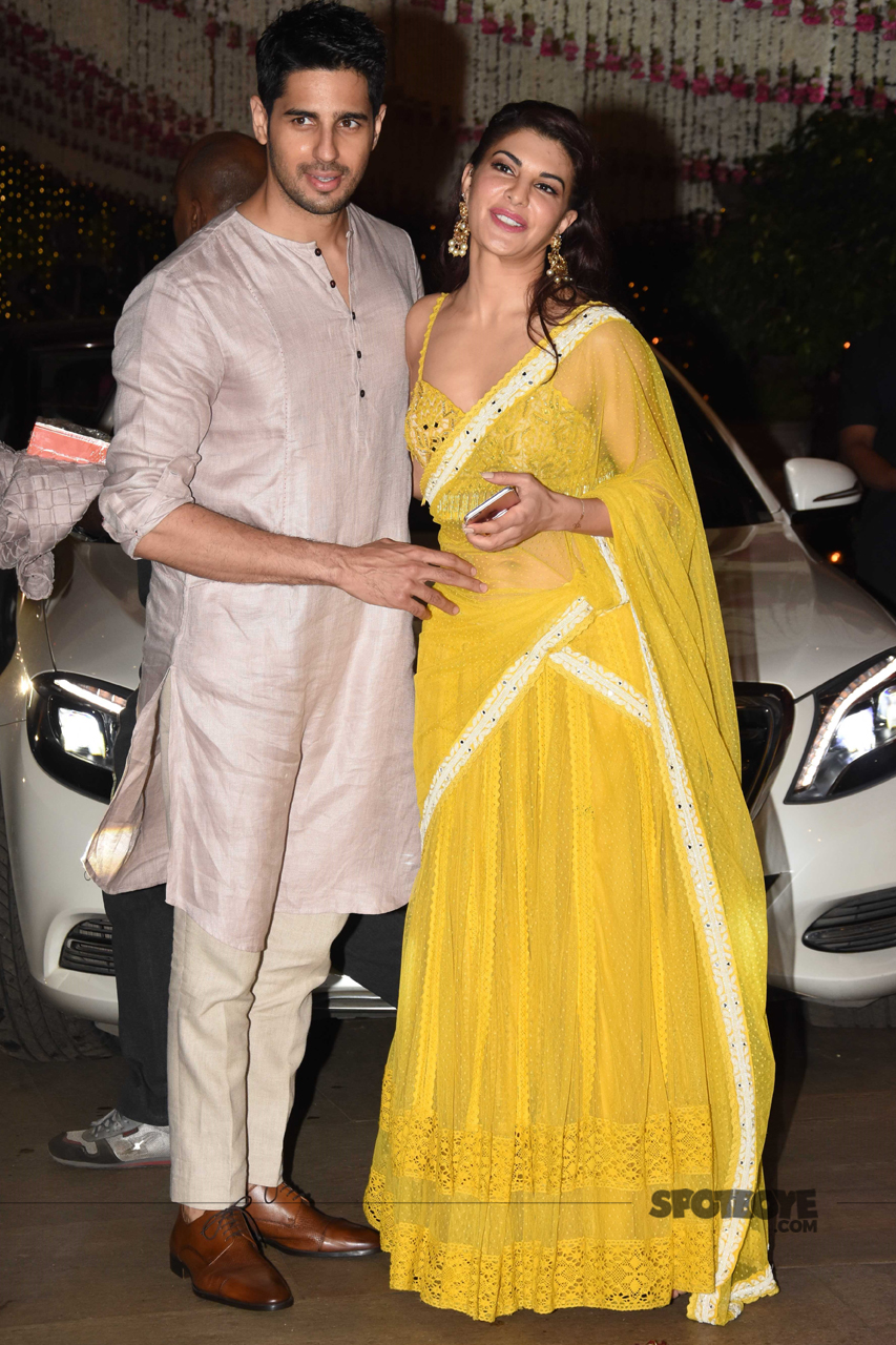 sidharth malhotra jacqueline fernandez at ambani ganpati celebration