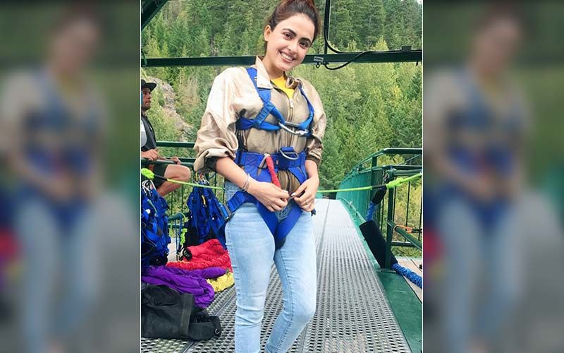 Simi Chahal’s Bungee Jumping Videos Will Give You An Instant Adrenaline Rush- WATCH