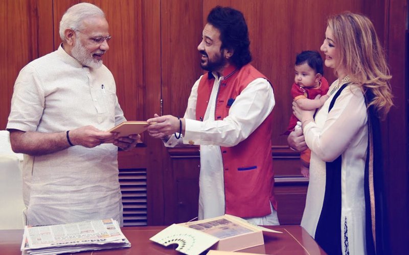 In Pics: Adnan Sami Meets Prime Minister Narendra Modi