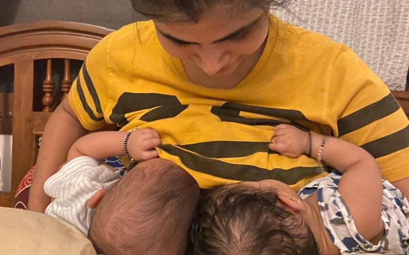 Singer Chinmayi Sripada Shares A PIC Of Breastfeeding Her Newborn Twin Babies; Netizens Call Her ‘Hero'