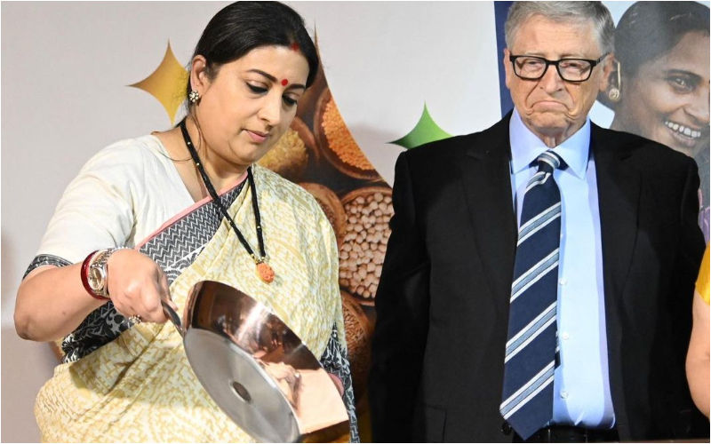 Smriti Irani Cooks Khichdi For Bill Gates During His India Trip; American Business’ Goofy Face Expression Invites Hilarious Memes!