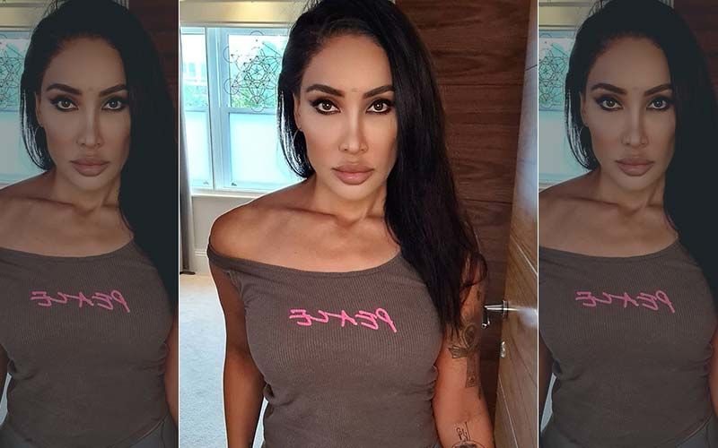 Bigg Boss Fame Sofia Hayat Shares A Video Of Her Dangerously Plunging Neckline Grabbing Media's Attention As She Arrives With Ashmit Patel At An Event