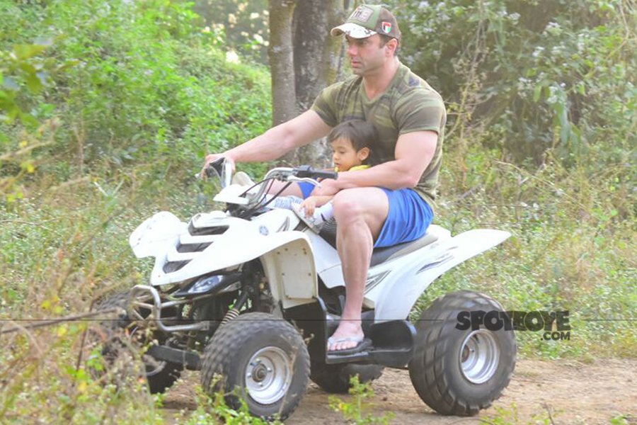 sohail rides a bike with ahil