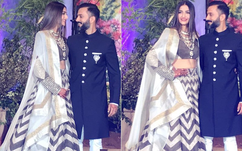 Meet Mr & Mrs Ahuja: Newlyweds Sonam & Anand Arrive At Their Reception