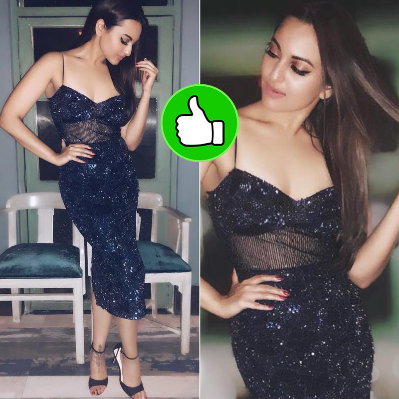 sonakshi sinha looks stunning in black