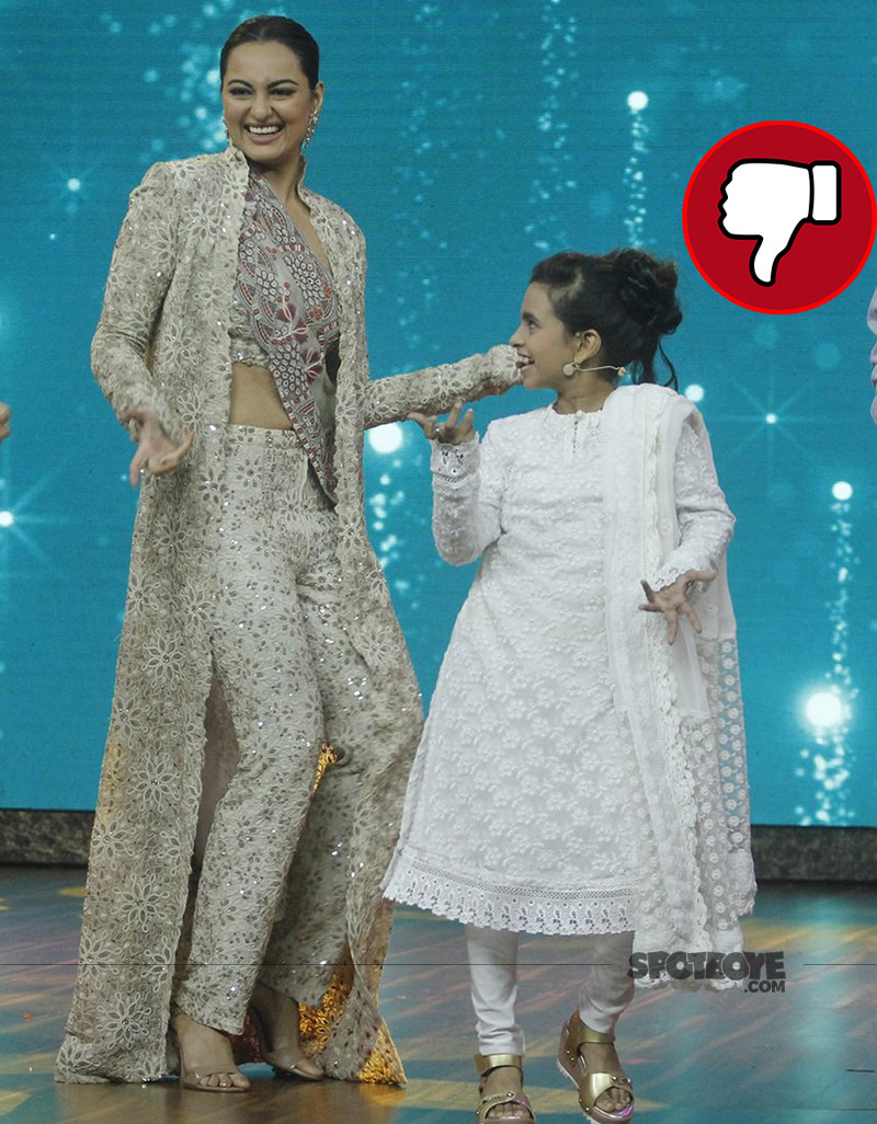 sonakshi sinha on the sets of india best dramebaaz
