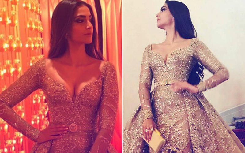 Cannes Film Festival 2017: Finally Right! Sonam Kapoor Dons A Beautiful Golden Gown